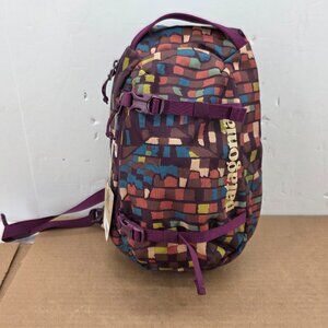 Patagonia Atom Sling Bag 8L Daypack Fitz Roy Patchwork Night Plum Crossbody